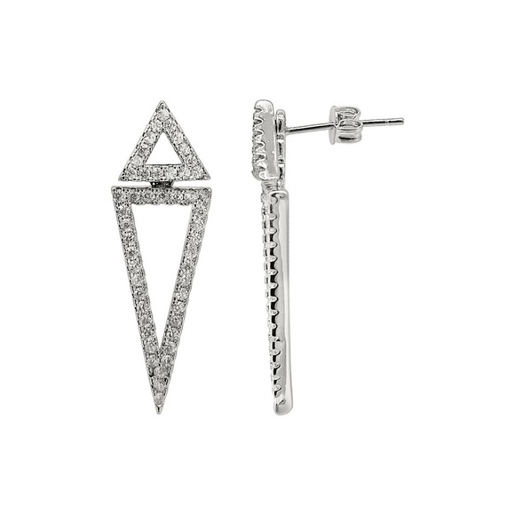 Adornia Floater/Jacket Diamond Earrings - Picture 7 of 7